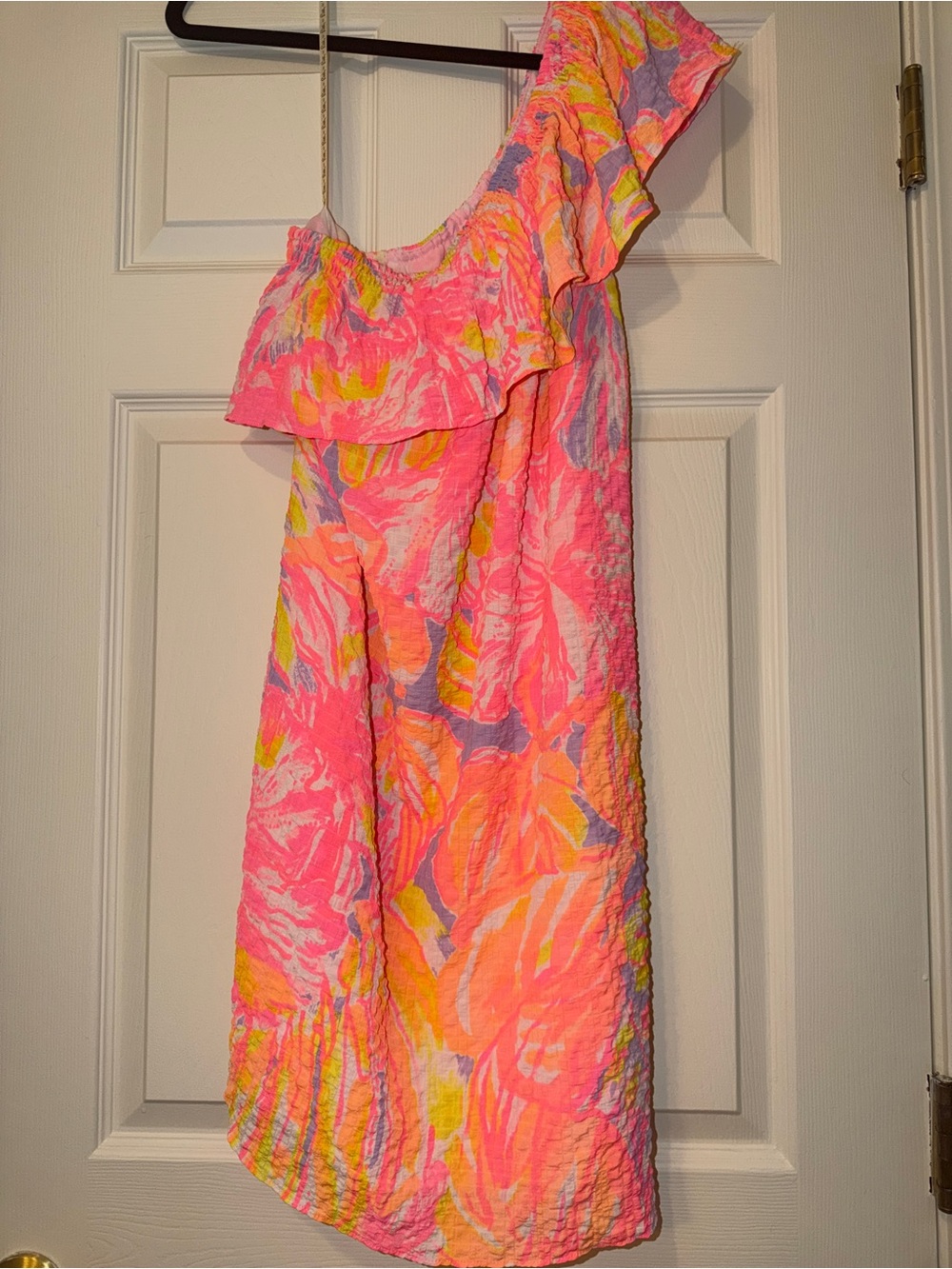 Lilly Pulitzer Emmeline One-Shoulder Dress in Sun Splashed - only worn once!